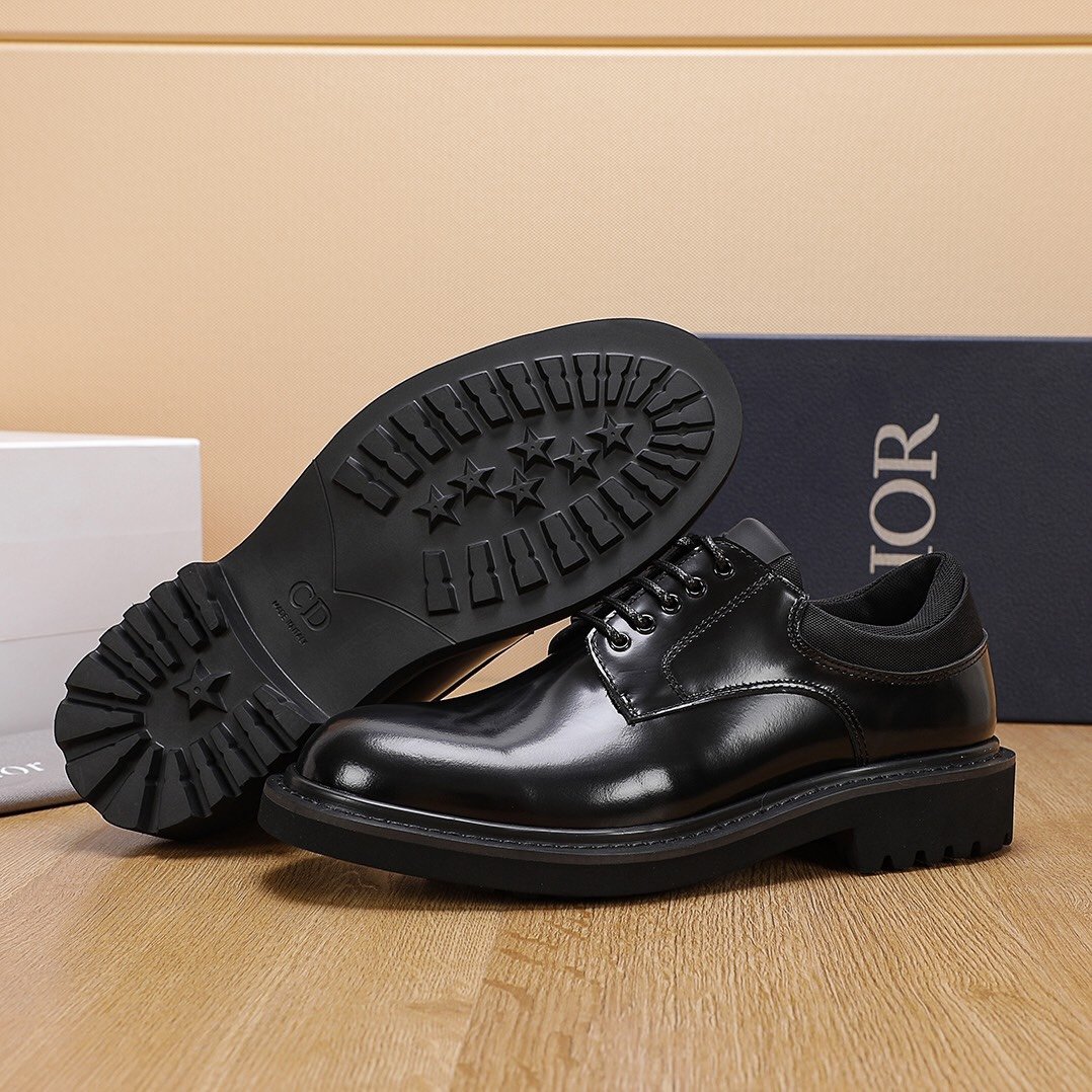 Dior Leather Shoes man 006
